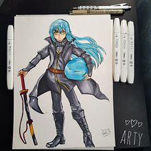 Mi Proyecto del curso: Coloreado con marcadores para dibujo manga. Un proyecto de Manga e Ilustración tradicional de Fernando Antonio - 31.03.2021