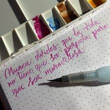 Mi Proyecto del curso: Caligrafía itálica con brush pen. Un progetto di Calligrafia di Carol Mendoza - 31.03.2021