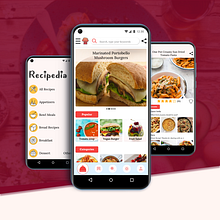 Recipedia . App Design, Mobile Design, and UX / UI project by Nur Mansuroğlu - 10.29.2020