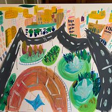 Mi Proyecto del curso: Sketchbook pictórico en gouache. Digital Architecture project by ana.cembo - 03.31.2021