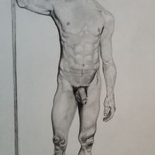 My project in Realistic Human Figure Drawing course. Figure Drawing project by Eric Brown - 10.20.2020