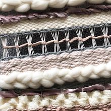 Frame Loom Weaving - Greys, Mauve, Taupe. Tecido projeto de Athena - 31.03.2021