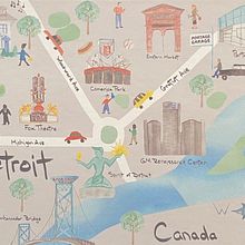 My project in Illustrated Map Creation: Reflecting a City's Essence course. Traditional illustration project by Kelly Driver - 03.31.2021