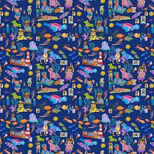 Personajes e íconos de Mar del Plata . Menggambar Artistik proyek oleh Lotta Laff - 04.01.2021