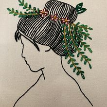 La belleza en bordado  Ein Projekt aus dem Bereich Stickerei von Mariam Gamel - 01.04.2021