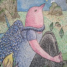 Projeto Releitura. Drawing, and Watercolor Painting project by Ariana Hachimoto - 04.01.2021