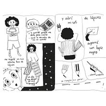 Historia de un lapiz negro. Ilustração tradicional projeto de Iuliia Chefanova - 01.04.2021