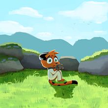 My proyect the tiger and his teddybear . Artistic Drawing, and Digital Drawing project by jericointernacional - 04.01.2021