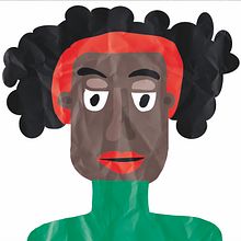 A portrait of a Black Woman . % Iuliia Chefanova tarafından hazırlanan Geleneksel illüstras, Ve on projesi - 04.01.2021