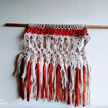 Mi Proyecto del curso: Introducción al macramé: creación de un tapiz decorativo. Macramé project by ajmoraa - 04.01.2021