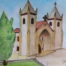 Meu projeto do curso: Desenho arquitetônico com aquarela e tinta. Un proyecto de Arquitectura y Pintura a la acuarela de Patricia Otranto Freitas - 01.04.2021