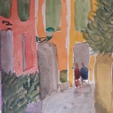 Mi Proyecto del curso: Paisajes urbanos en acuarela. Watercolor Painting project by Barbara Vazquez - 04.01.2021