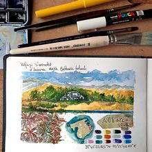 Mi Proyecto del curso: Cuaderno de viaje en acuarela. Fine Arts project by Francin Pallicer Saballs - 04.01.2021