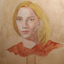 Watercolor Portrait Project @manu.komi. Artistic Drawing, Figure Drawing, Painting, Pencil Drawing, Portrait Drawing, Realistic Drawing, and Watercolor Painting project by Manu Komi - 04.02.2021