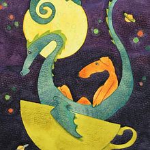 Storm in a teacup. Projekt z dziedziny Trad, c i jna ilustracja użytkownika Jennie Harborth - 02.04.2021
