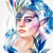 Meu projeto do curso: Retrato ilustrado em aquarela Ein Projekt aus dem Bereich Bildende Künste, Kreativität, Zeichnung, Artistische Zeichnung, Illustration mit Tinte und Aquarellmalerei von Carol Silvestrini - 02.04.2021