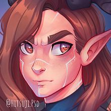 Hitsuji - Original Character Elfsona. Concept Art, Drawing, Digital Drawing, Character Design, Traditional illustration, and Digital Illustration project by Layonn Souza - 02.17.2021