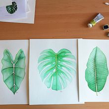 Mi Proyecto del curso: Acuarela botánica para estampados. Botanical Illustration, and Watercolor Painting project by Liliana Medici - 04.03.2021