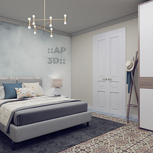 Apartamento en Barcelona. Un proyecto de 3D, Decoración de interiores, Diseño 3D, Diseño de interiores, Interiorismo y Modelado 3D de Alexandra Proaño Gonzales - 03.04.2021