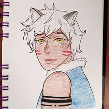 Personaje lobo. Un projet de Manga et Illustration traditionnelle de Laura Sofia Reyes Martinez - 03.04.2021