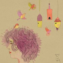 Un nido en mi cabeza Ein Projekt aus dem Bereich  von Ma Jime Vera Berón - 03.04.2021