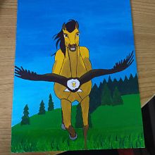 Spirit made with acrylic paint. Un progetto di Pittura acrilica di Mihaela Stoilkova - 03.04.2021