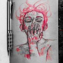 Fire portrait  Ein Projekt aus dem Bereich Zeichnung, Bleistiftzeichnung, Artistische Zeichnung und Porträtzeichnung von Edgar Campos May - 04.04.2021
