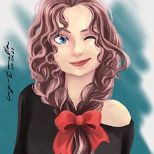 Meu projeto do curso: Retrato de personagens femininas com Procreate. Desenho digital, e Mangá projeto de Ligia Zanella - 05.04.2021