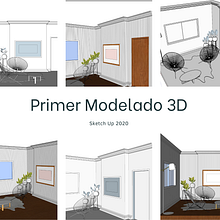 Primer modelado 3D (Unidad 10 C2). Un proyecto de Arquitectura, Arquitectura digital, Arquitectura interior, Diseño, Diseño 3D, Modelado 3D y Sketchbook de Andra Raho - 03.04.2021