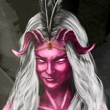 The Tiefling Witch. Concept Art, and Digital Illustration project by Jereel Mirondo - 01.26.2021