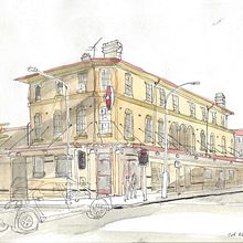My project in Architectural Sketching for Urban Illustrations course. Architectural Illustration, and Sketching project by brecko - 04.04.2021