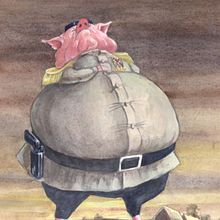 Animal Farm. Digital Painting, and Traditional illustration project by Anna E. Lukasik-Fisch - 04.04.2021