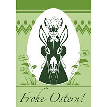Easter postcard for donkey breeders. Digital Illustration, Traditional illustration, and Vector Illustration project by Anna E. Lukasik-Fisch - 04.04.2021