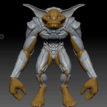 Cyb-orc. 3D Character Design project by Anna E. Lukasik-Fisch - 04.04.2021