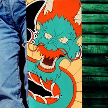 Dragon Skate design . Menggambar Artistik, Desain, DIY, Dan Lukisan Akrilik proyek oleh Ana Ramírez - 04.04.2021