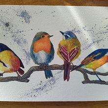 Mi Proyecto del curso: Acuarela artística para ilustración de aves. Watercolor Painting project by Paula Hermosilla Sobarzo - 04.04.2021