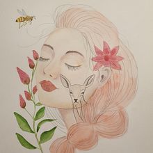 Dos proyectos de retratos femeninos Ein Projekt aus dem Bereich Aquarellmalerei von Cristina M F - 05.04.2021