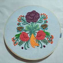 Mi Proyecto del curso: Técnica de bordado con paso atrás. Embroider project by Gabriela Camacho Lara - 04.05.2021