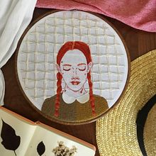 Anne with an E (My project in Creation of Embroidered Portraits course). Embroider project by Camila Marchetti - 04.05.2021