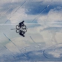Cycling Spain. Drawing, Ink Illustration, Sketchbook, and Watercolor Painting project by Wayne Strong - 04.05.2021