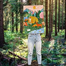 Ravensburger - Let's go camping!. Ilustração tradicional, Ilustração digital, e Design de videogames projeto de Laura Lhuillier - 01.02.2021