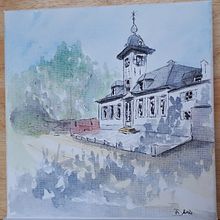 My project in Architectural Sketching with Watercolor and Ink course. Watercolor Painting project by Anouk Jacobs - 04.05.2021