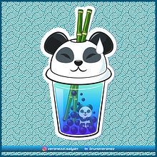 Panda Bubble IceTea and Coffee Shop. Digital Drawing, and Vector Illustration project by Bruno Veronezzi - 04.05.2021