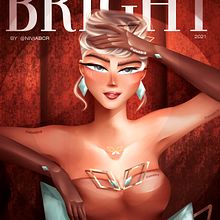 BRIGHT Magazine. Een project van Digitale tekening y Digitale illustratie van Nivia Beatriz Cunha - 19.03.2021