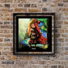 Caperucita Roja. Traditional illustration, Digital Illustration, Children's Illustration, and Digital Painting project by Estefany Graciell Córdova Moreno - 01.19.2021