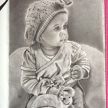 Retrato de Zoe. Drawing, Pencil Drawing, Portrait Drawing, and Realistic Drawing project by Estefany Graciell Córdova Moreno - 03.24.2020