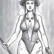 Chica random. Un projet de Dessin, Dessin numérique , et Dessin réaliste de Jane Lasso - 06.04.2021