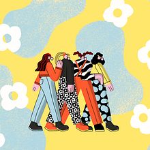 Girls. Editorial Illustration, and Digital Illustration project by Sara Marcos - 04.06.2021
