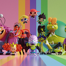 Powerpuff Girls Villains. Un progetto di 3D, Character design 3D e Modellazione 3D di Mohamed Chahin - 01.01.2019