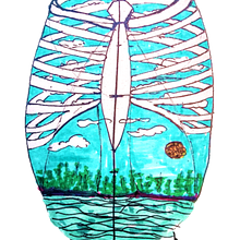 Our bodies and thoughts. Projekt z dziedziny  R, sunek, Trad, c, jna ilustracja,  R, sunek atramentem, Ilustracja naturalist, czna, Sketchbook i Sketching użytkownika Beant Kaur Dhillon - 06.04.2021